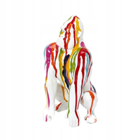 Dekoracja Goryl kolorowa FIGURKA małpa 24cm