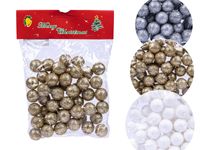 KULKI KULECZKI STYROPIANOWE BROKATOWE NA STROIK  3 KOLORY