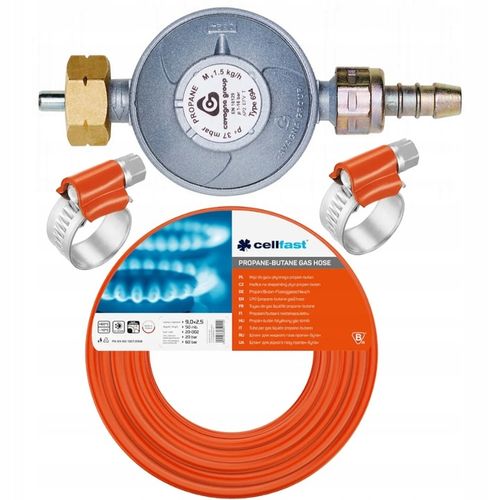 Kuchenka gazowa 3-palnikowa MPM + Reduktor z zabezpieczeniem + Wąż 2m na Arena.pl