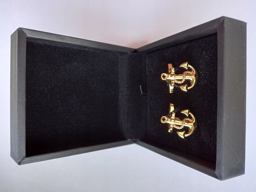 Złote spinki do koszul Kotwice Marine dla Żeglarza na Arena.pl