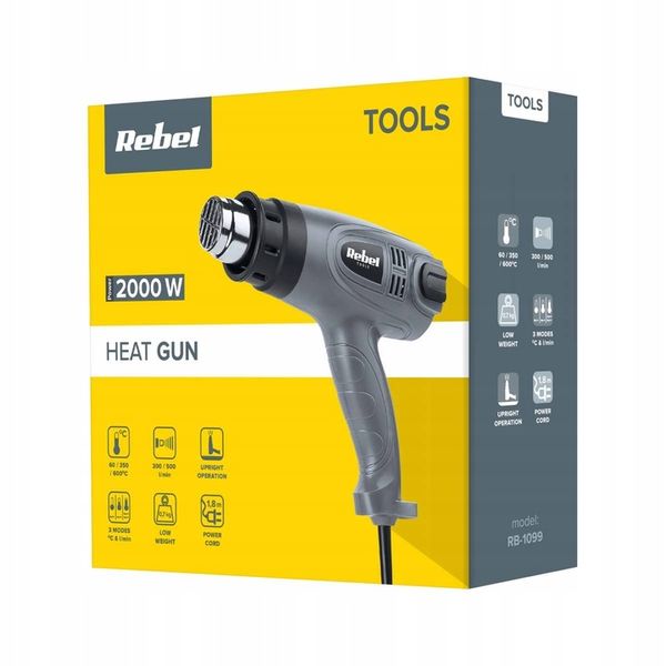 Opalarka elektryczna 4 dysze 3 biegi 2000W Rebel zdjęcie 6