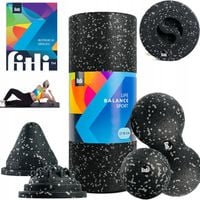 WAŁEK DO MASAŻU PLECÓW NÓG ROLER DO MASAŻU ROLLER ZESTAW MASAŻER