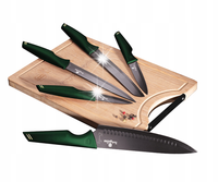 BH-2706 - Noże z Deską 6 el. Berlinger Haus Emerald Line