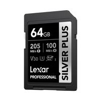 Karta SD Lexar 64GB Silver Plus SDXC UHS-I U3 V30