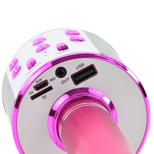 MIKROFON BEZPRZEWODOWY KARAOKE BLUETOOTH USB AUX na Arena.pl
