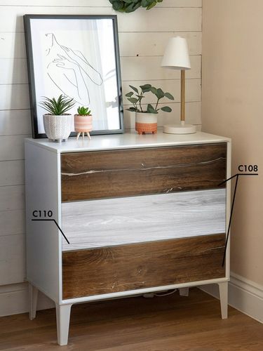 Okleina Drewnopodobna DĄB Folia Meblowa Klejowa 90x210cm Wzory Do na Arena.pl