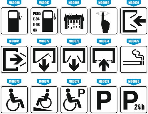 Tabliczka informacyjna Grawer 10x10 piktogram Uwaga! Śliskie schody na Arena.pl