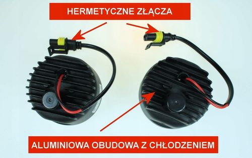 ŚWIATŁA DO JAZDY DZIENNEJ LED DZIENNE OKRĄGŁE DRL 510 HP AMIO 12V / 24V +GR na Arena.pl