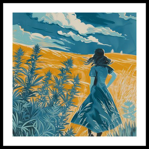 Plakat 40x40cm Podróż przez Pola na Arena.pl