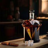 Zestaw do Whisky Premium Karafka Diament 4 Szklanki Prezent Urodziny Święta