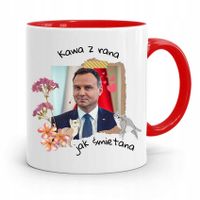 Kubek Czerwony Prezydenta Andrzej Duda Kawa Z Rana