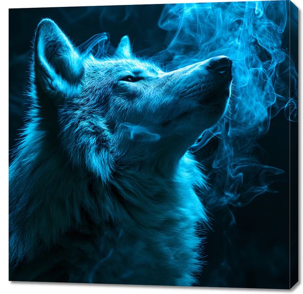 Obraz 90x90cm Oddech Wilka zdjęcie 1