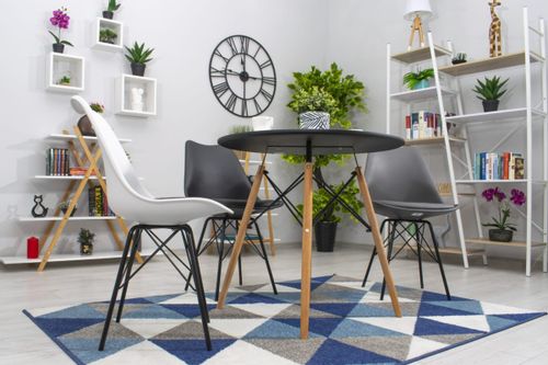 Stół TODI Okrągły 80cm - czarny na Arena.pl