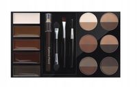 Paleta Do Makijażu Brwi Pomada Cienie Wosk Szablon