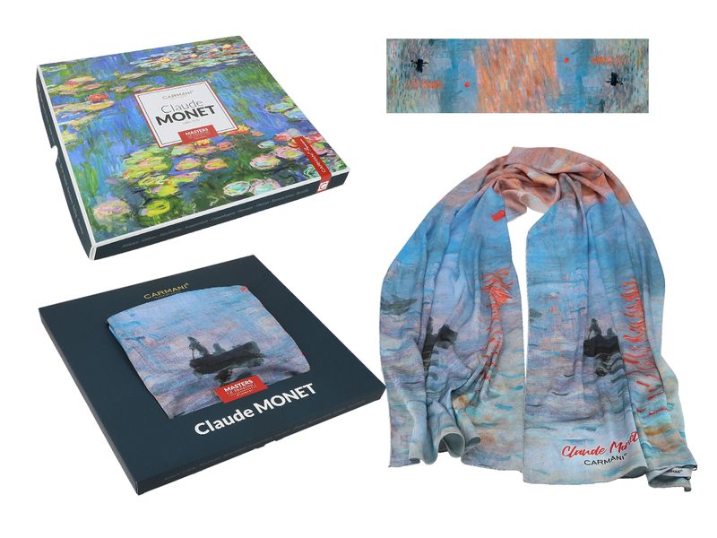 Szal - C. Monet, Wschód słońca (CARMANI) zdjęcie 1
