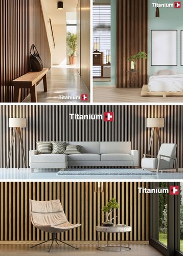 LAMELE ŚCIENNE DĄB WOTAN NA PŁYCIE 515x2750mm na Arena.pl