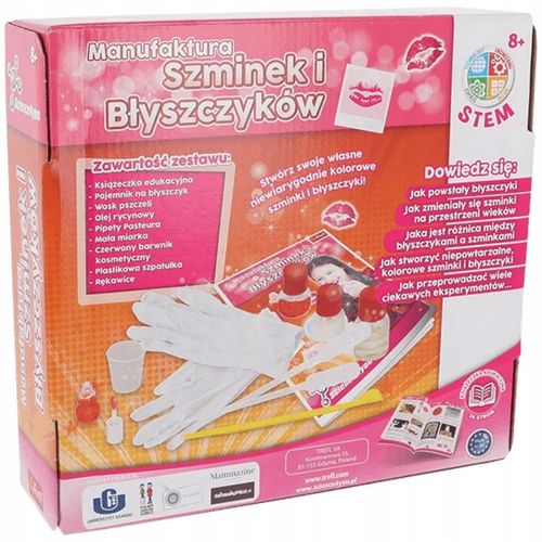 Manufaktura szminek i błyszczyków eksperymenty 8+ Trefl Science4YOU 61118 na Arena.pl