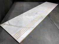Marmurowe schody, stopnica półmatowa 100x30 ryfle