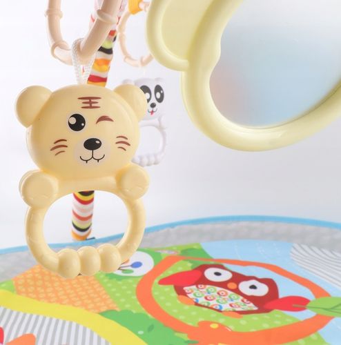 Mata Edukacyjna Miękka Interaktywna Grzechotki Lusterko na Arena.pl