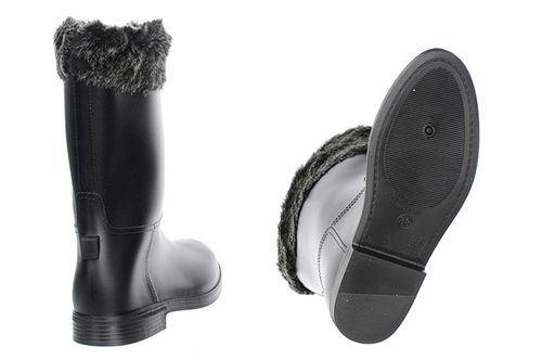 KALOSZE DAMSKIE CZARNE OCIEPLANE - 38 na Arena.pl