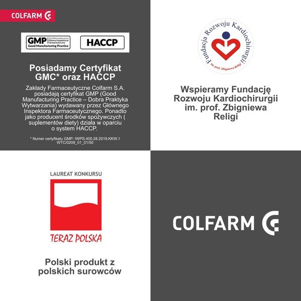 Suplement diety Colfarm Głóg, 100 kaps. zdjęcie 3