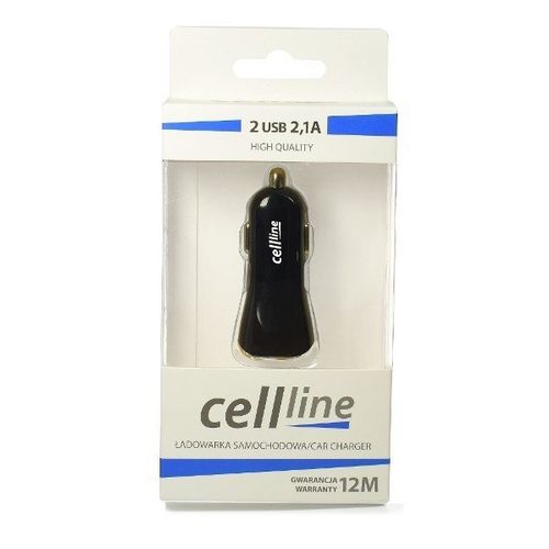 Ładowarka samochodowa 2xUSB 2A czarna na Arena.pl