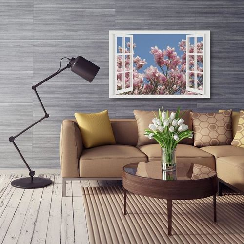 Obraz na płótnie - Canvas, Kwitnąca magnolia 80x60 na Arena.pl