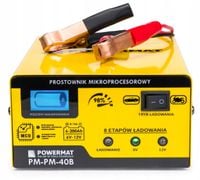 Prostownik MIKROPROCESOROWY Akumulatorowy 6V 12V PM-PM-40B PM0712
