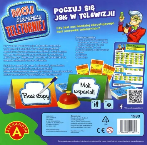 Mój pierwszy teleturniej - gra dla dzieci i całych rodzin Quiz Alexander na Arena.pl