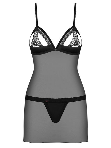 Komplet Prześwituje Koszulka Stringi Obsessive S/M zdjęcie 3