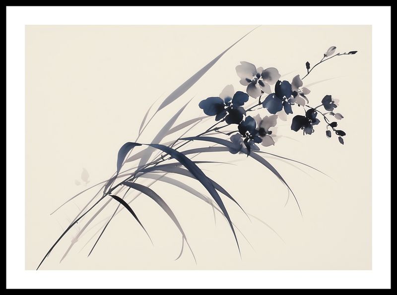 Plakat 59,4x42cm Orchidea w Sepii zdjęcie 3