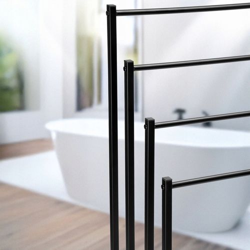 STOJAK NA RĘCZNIKI WIESZAK STOJĄCY PODŁOGOWY ŁAZIENKOWY 4 RAMIONA na Arena.pl