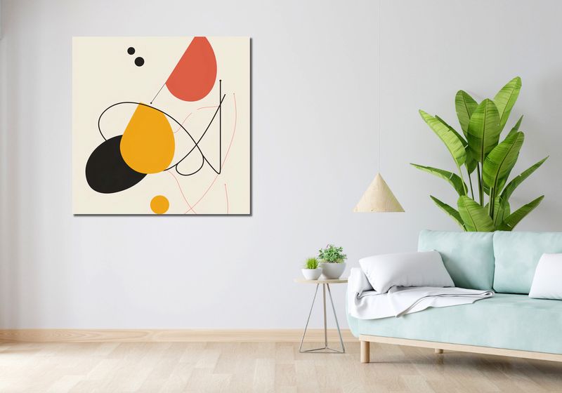 Obraz 100x100cm Rapsodia Kształtów zdjęcie 2