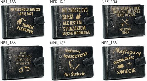 Portfel męski z grawerem PREZENT dla strażaka na Arena.pl