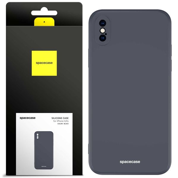 Spacecase Silicone Case Iphone X/Xs Black zdjęcie 1