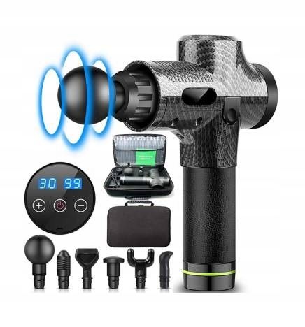 PISTOLET DO MASAŻU MOCNY MASAŻER MASSAGE GUN PRO zdjęcie 1