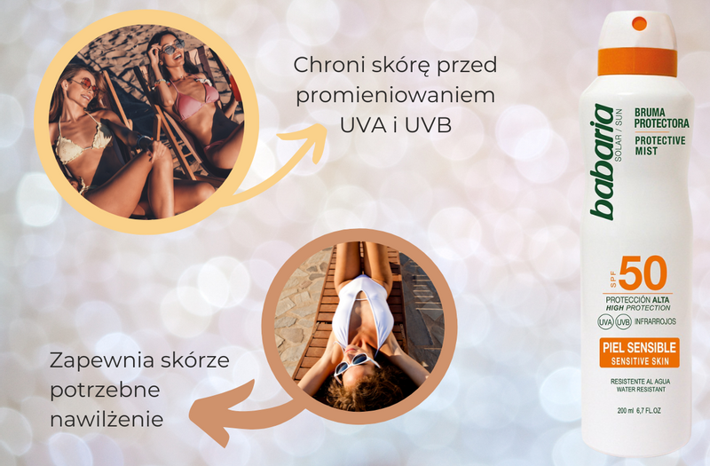 Babaria Sun Sensitive Mgiełka Do Opalania W Sprayu zdjęcie 3