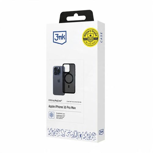 Etui plecki z MagSafe na tył Apple iPhone 16 Pro Max - 3mk COOLing MagCase na Arena.pl