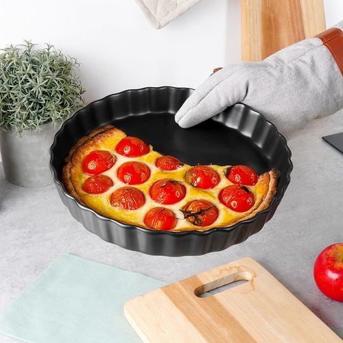 Forma do tarty ceramiczna czarna 24,5 cm na Arena.pl