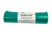 Worki na śmieci odpady Profil 240L zielone 10 szt