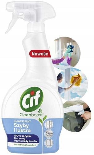 cif cleanboost uniwersalny płyn do szyb i luster 500ml na Arena.pl