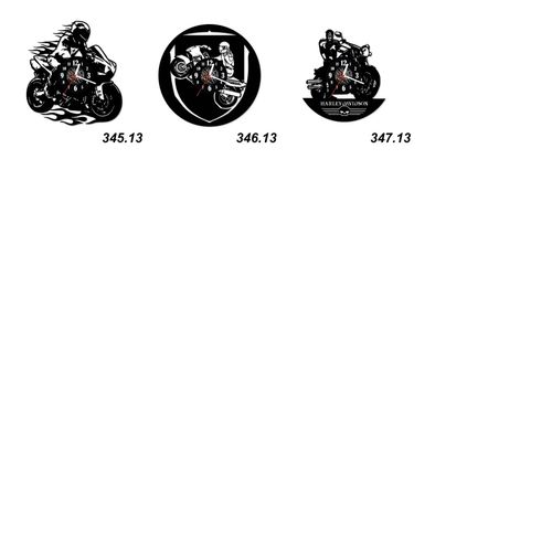 Zegar Ścienny z płyty winylowej na lustrze MOTORYZACJA 35 wzorów 29x59 cm na Arena.pl