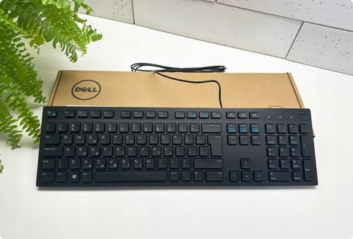 DELL PRO series| Cicha biurowa klawiatura USB 1,8m | CZARNA SLIM REGULOWANA na Arena.pl