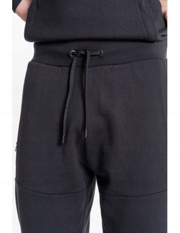 Ocieplane Spodnie Męskie Dresowe Joggery Bawełniane Ściągacz MORAJ Black XL na Arena.pl