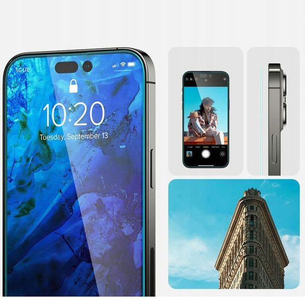 Szkło hartowane na ekran do iPhone 14 Pro, Spigen zdjęcie 3