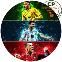 Opłatek na tort Neymar Ronaldo Messi - dla fana