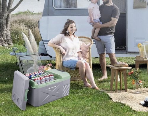 Przenośna lodówka z trybami MAX i ECO 17L AAOBOSI szara 60x33,4x32,4 cm na Arena.pl