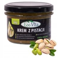 KREM PISTACJOWY MASŁO PISTACJOWE Z PISTACJI 200g EOOVITA ZDROWA MARKA ROKU