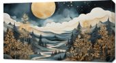 Obraz 90x50cm Szepty Nocnego Lasu