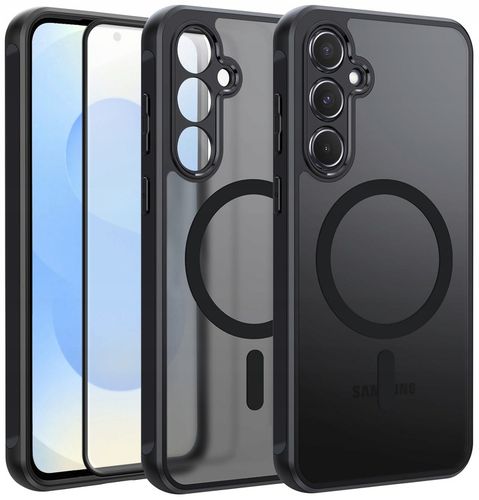 Etui do Samsung S25 do MagSafe MATT CASE WZMACNIANE Szkło 5D PREMIUM na Arena.pl